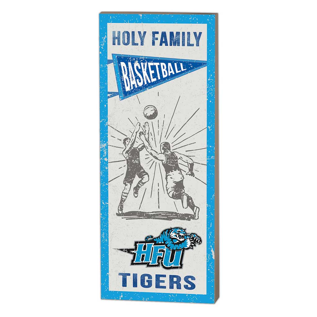 7x18 Vintage Player Holy Family Universty Tigers Basketball