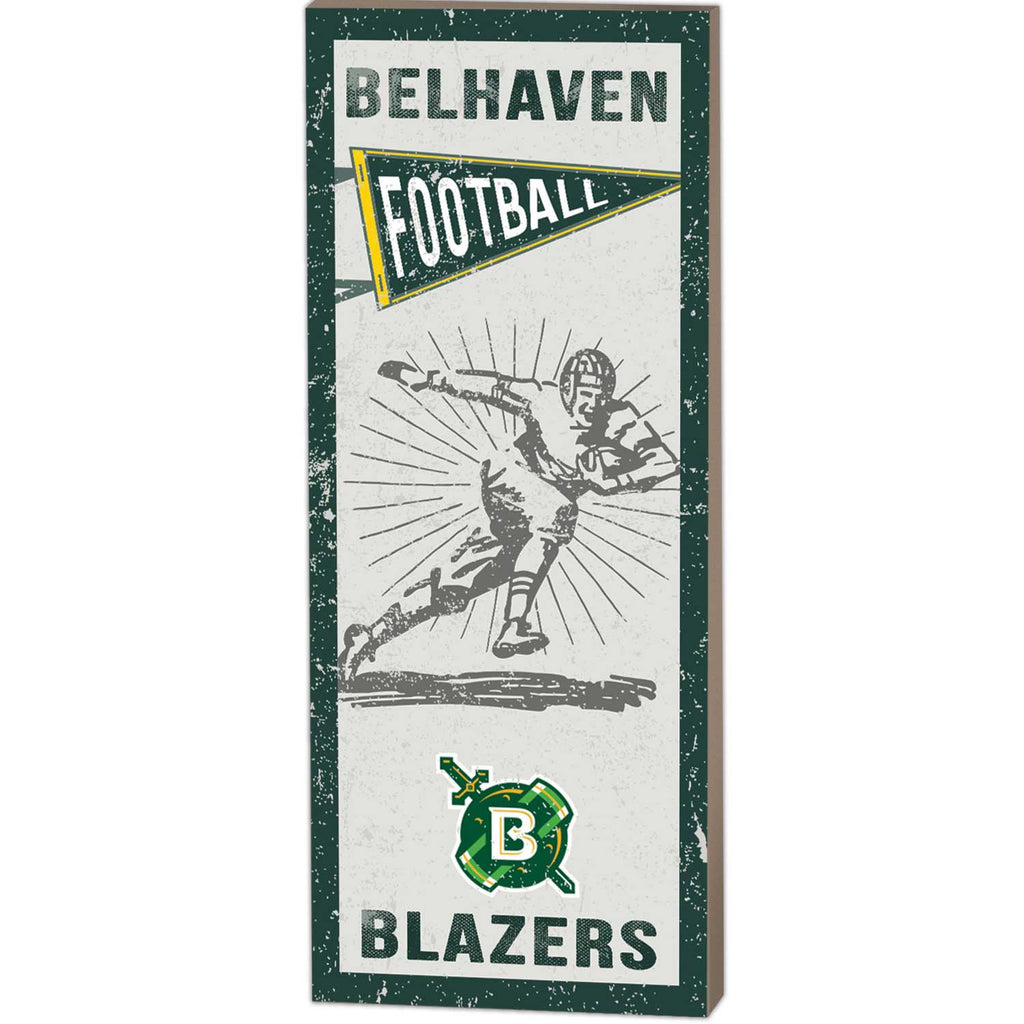 7x18 Vintage Player Belhaven College Blazers