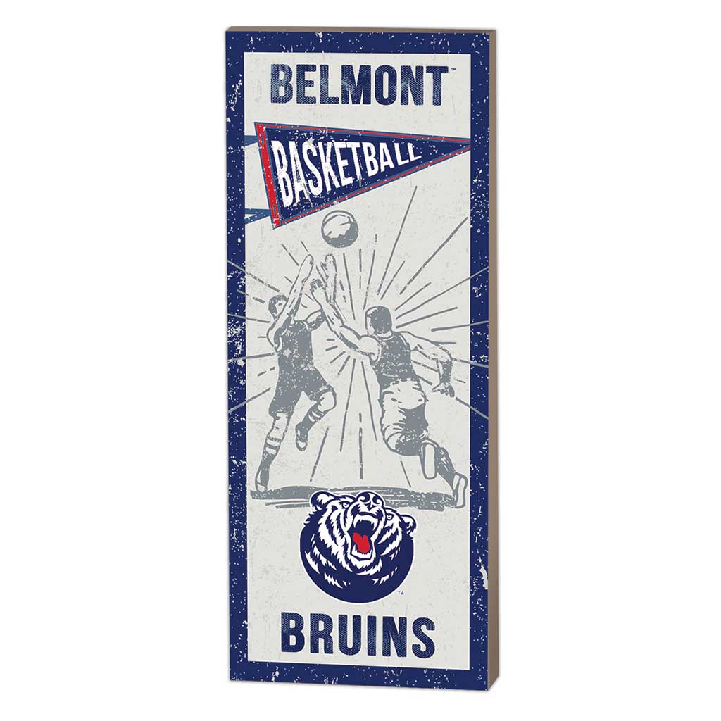 7x18 Vintage Player Belmont Bruins Basketball