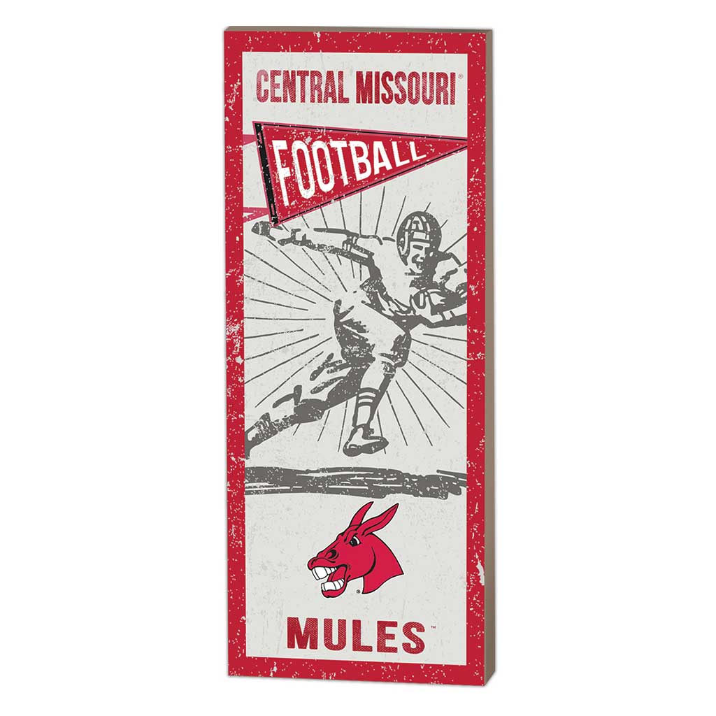 7x18 Vintage Player Central Missouri Mules