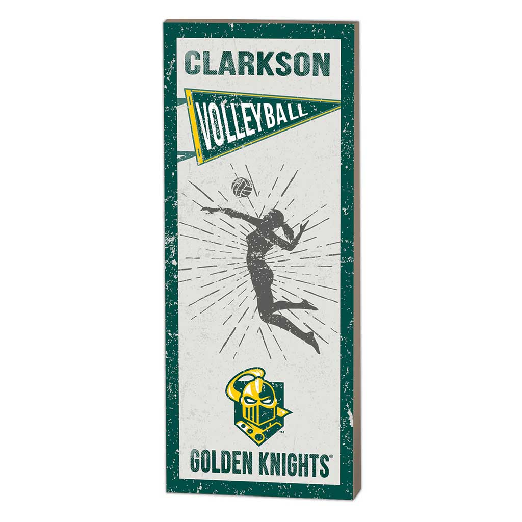 7x18 Vintage Player Clarkson University Golden Knights Volleyball Women