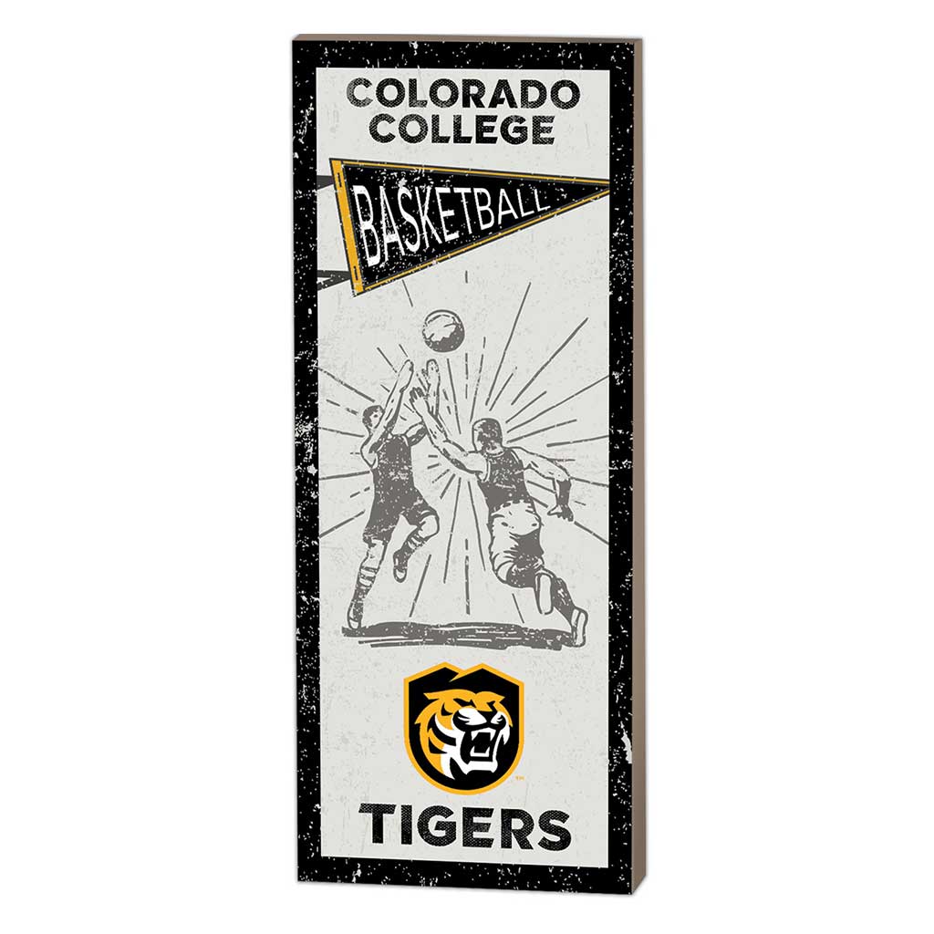 7x18 Vintage Player Colorado College Tigers Basketball