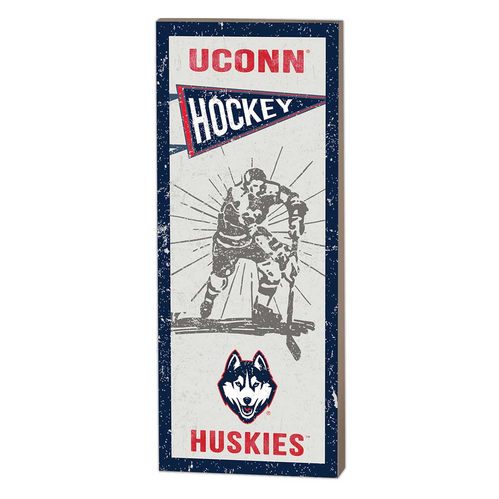 7x18 Vintage Player Connecticut Huskies Hockey