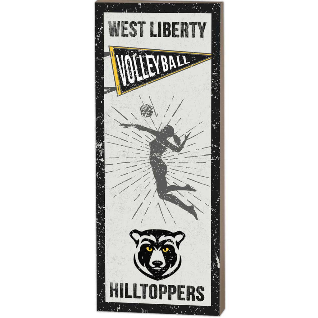 7x18 Vintage Player West Liberty University Hilltoppers Girl's Volleyball