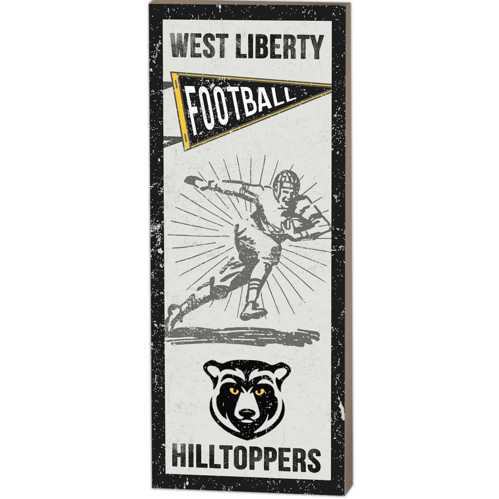 7x18 Vintage Player West Liberty University Hilltoppers