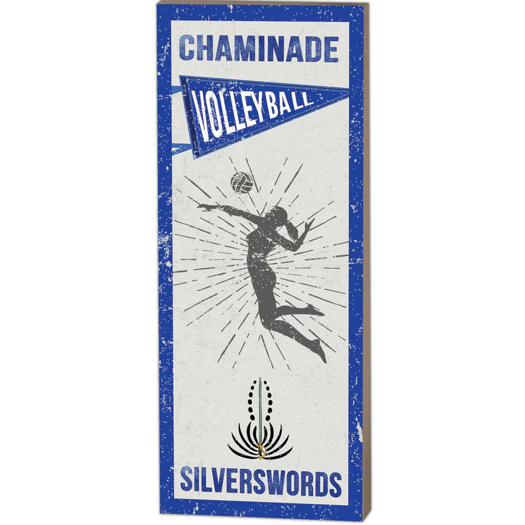 7x18 Vintage Player Chaminade University of Honolulu Silverswords Girl's Volleyball