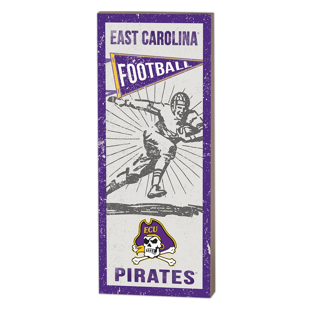 7x18 Vintage Player East Carolina Pirates