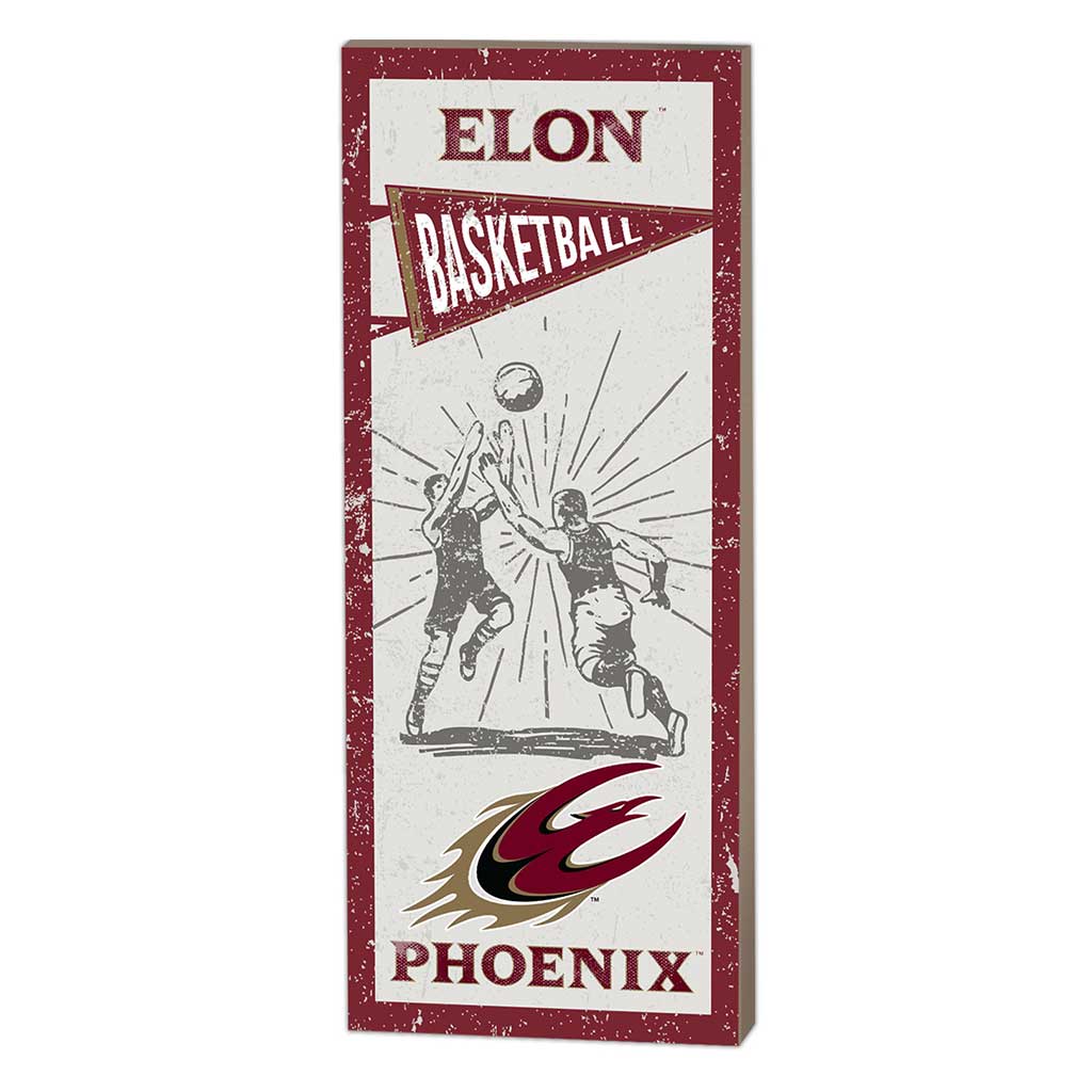 7x18 Vintage Player Elon Phoenix Basketball
