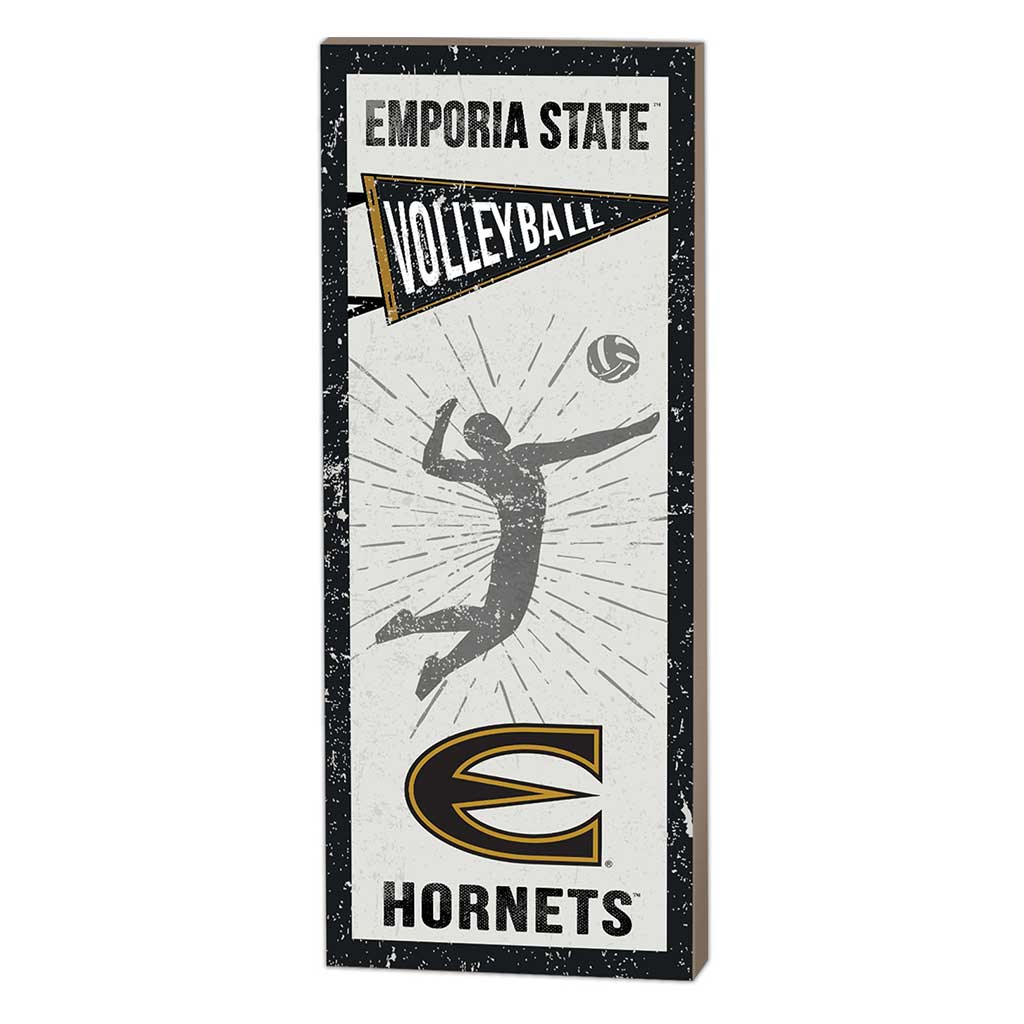 7x18 Vintage Player Emporia State Hornets Volleyball