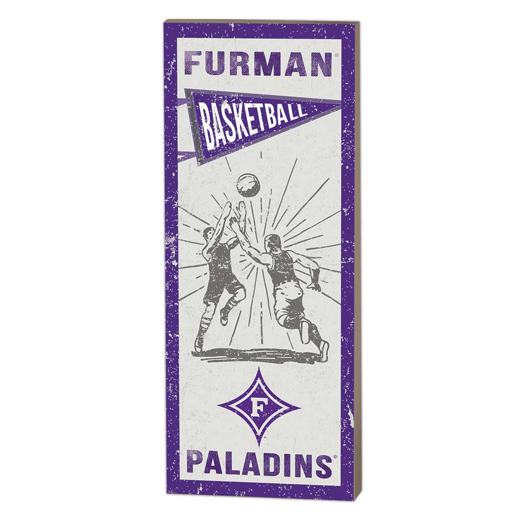 7x18 Vintage Player Furman Paladins Basketball