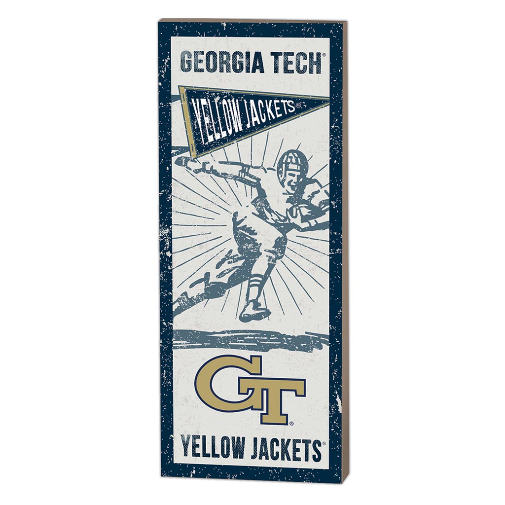 7x18 Vintage Player Georgia Tech Yellow Jackets