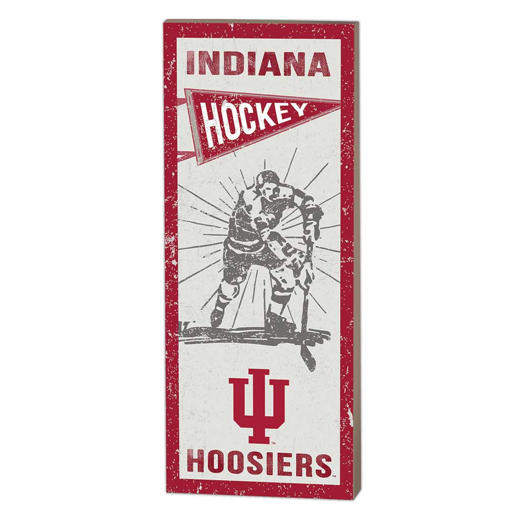 7x18 Vintage Player Indiana Hoosiers Hockey