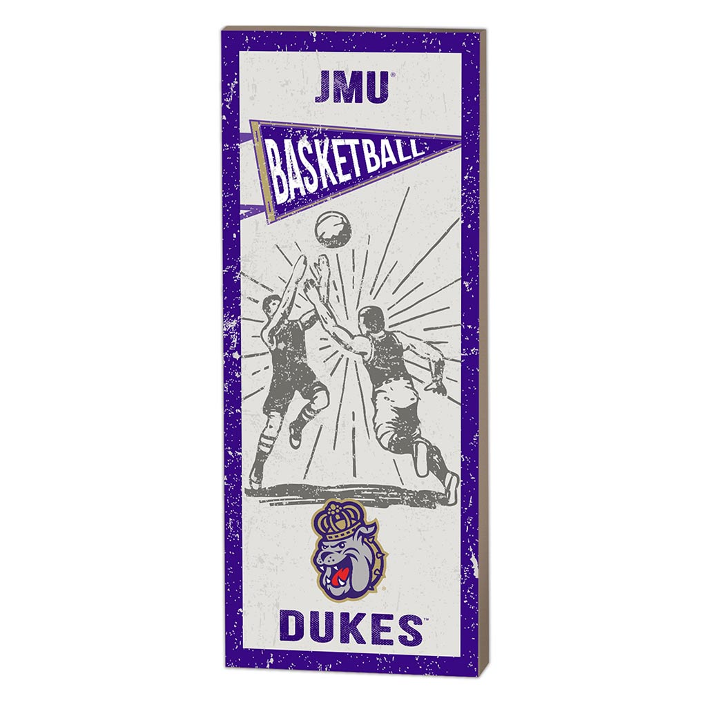 7x18 Vintage Player James Madison Dukes Basketball