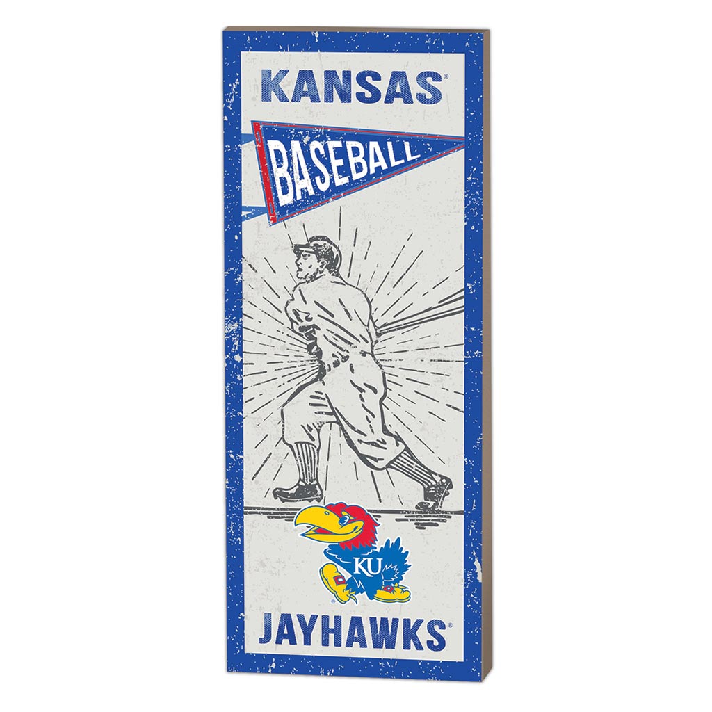 7x18 Vintage Player Kansas Jayhawks Baseball