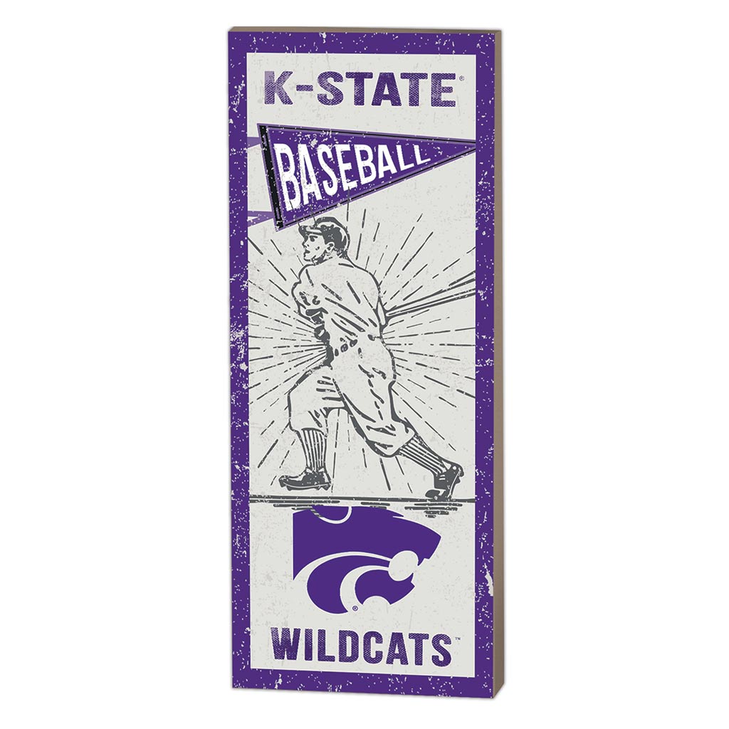 7x18 Vintage Player Kansas State Wildcats Baseball