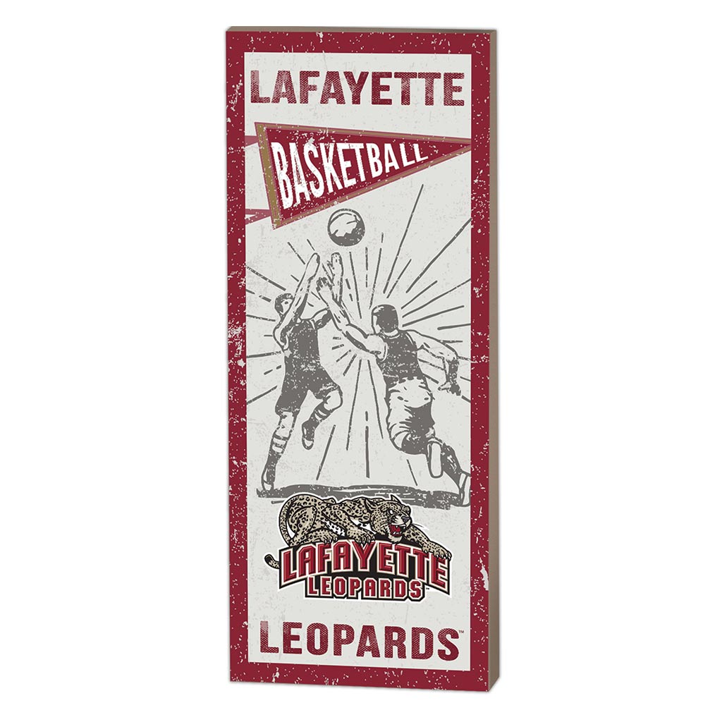 7x18 Vintage Player Lafayette College Leopards Basketball