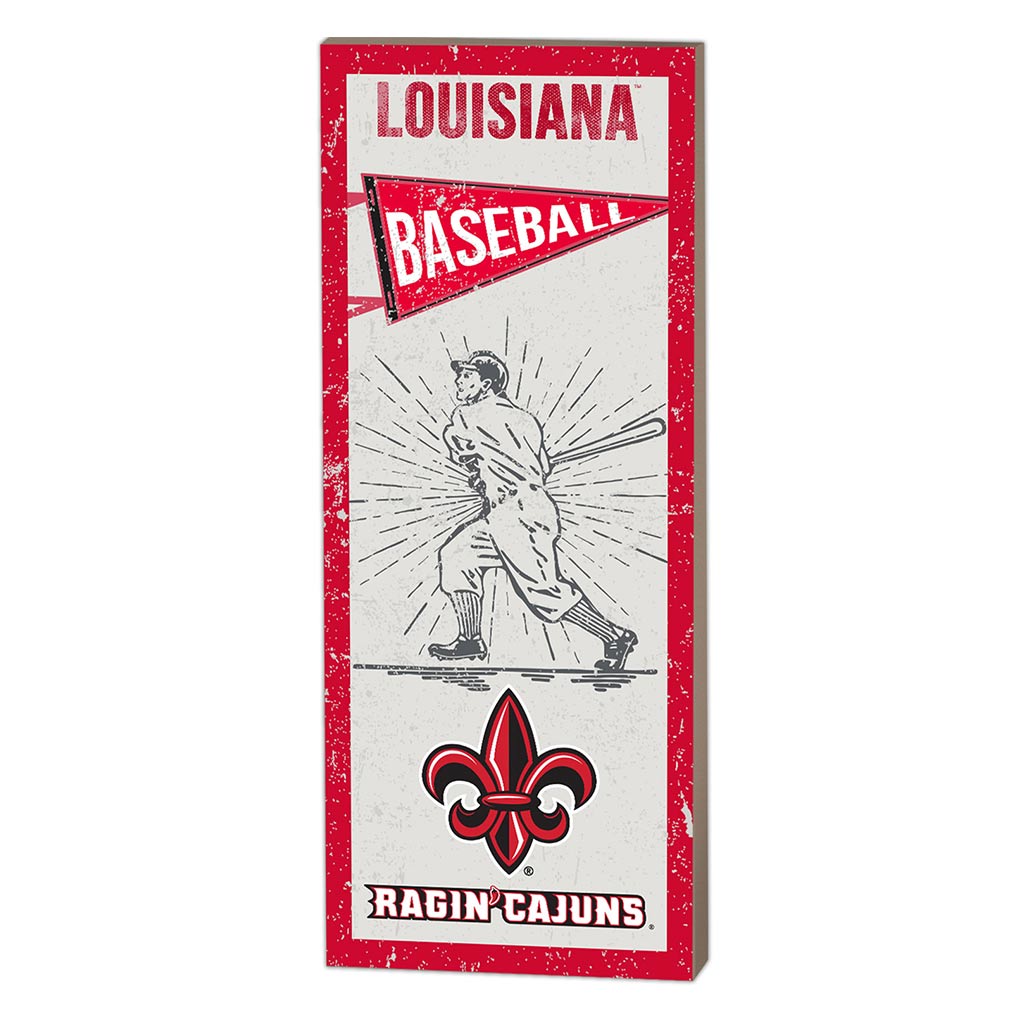 7x18 Vintage Player Louisiana State Lafayette Ragin Cajuns Baseball ALT