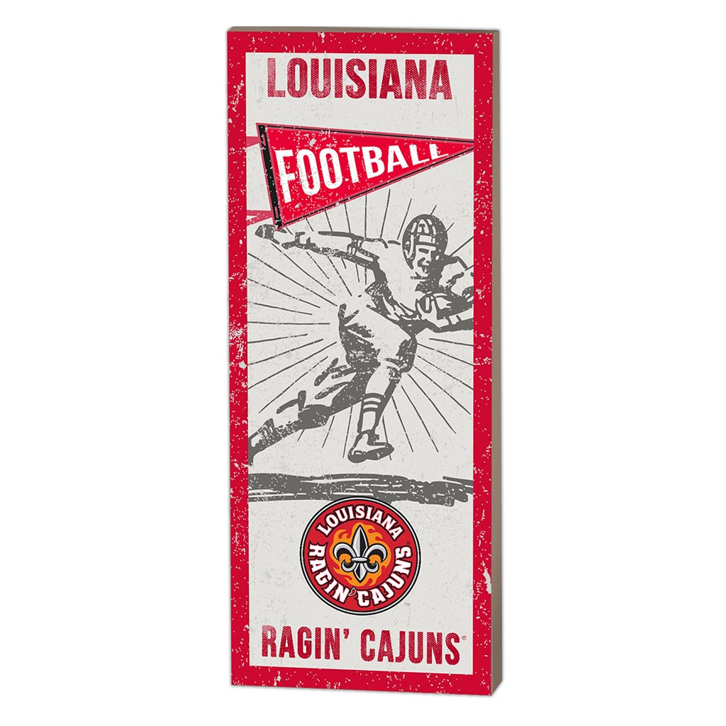7x18 Vintage Player Louisiana State Lafayette Ragin Cajuns