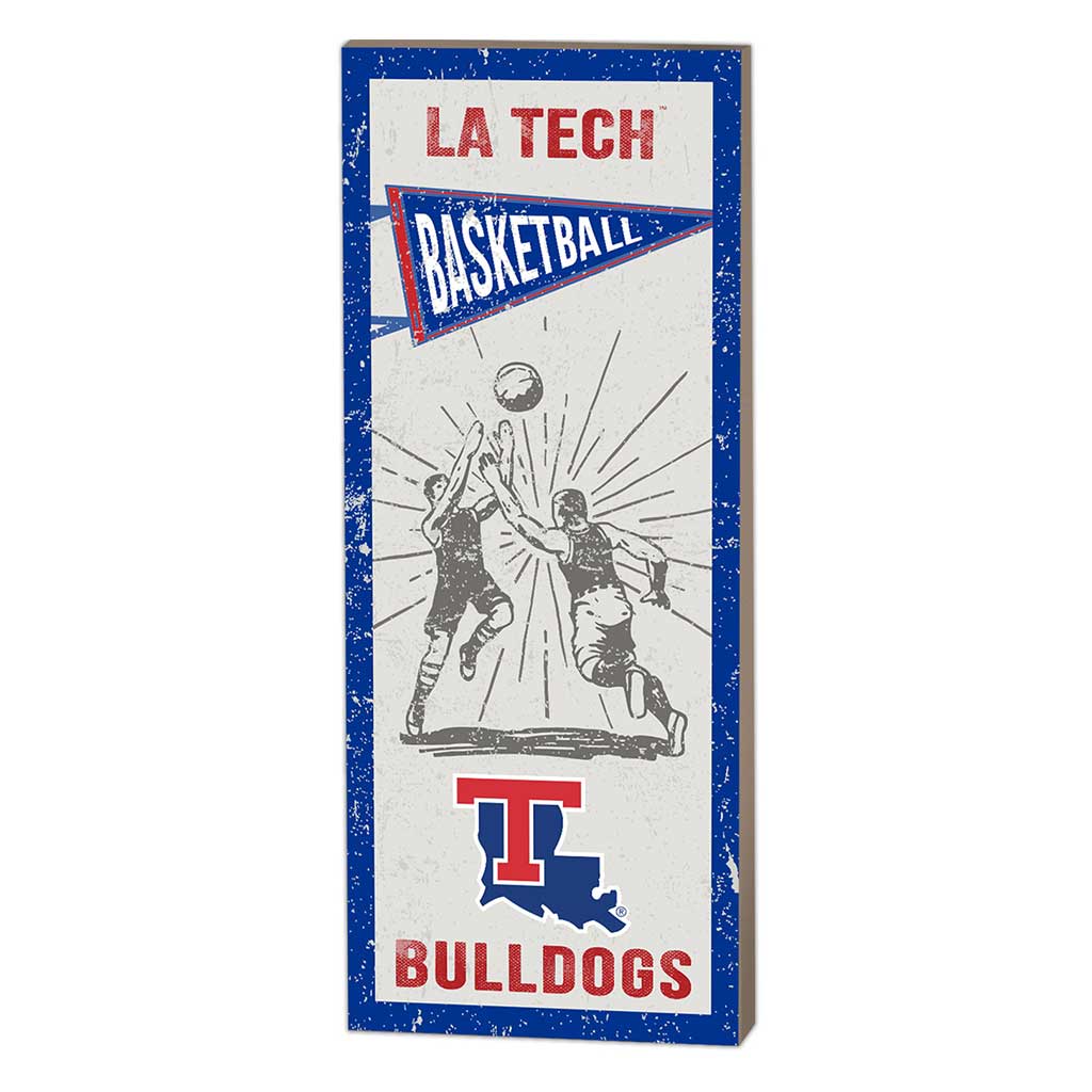 7x18 Vintage Player Louisiana Tech Bulldogs Basketball