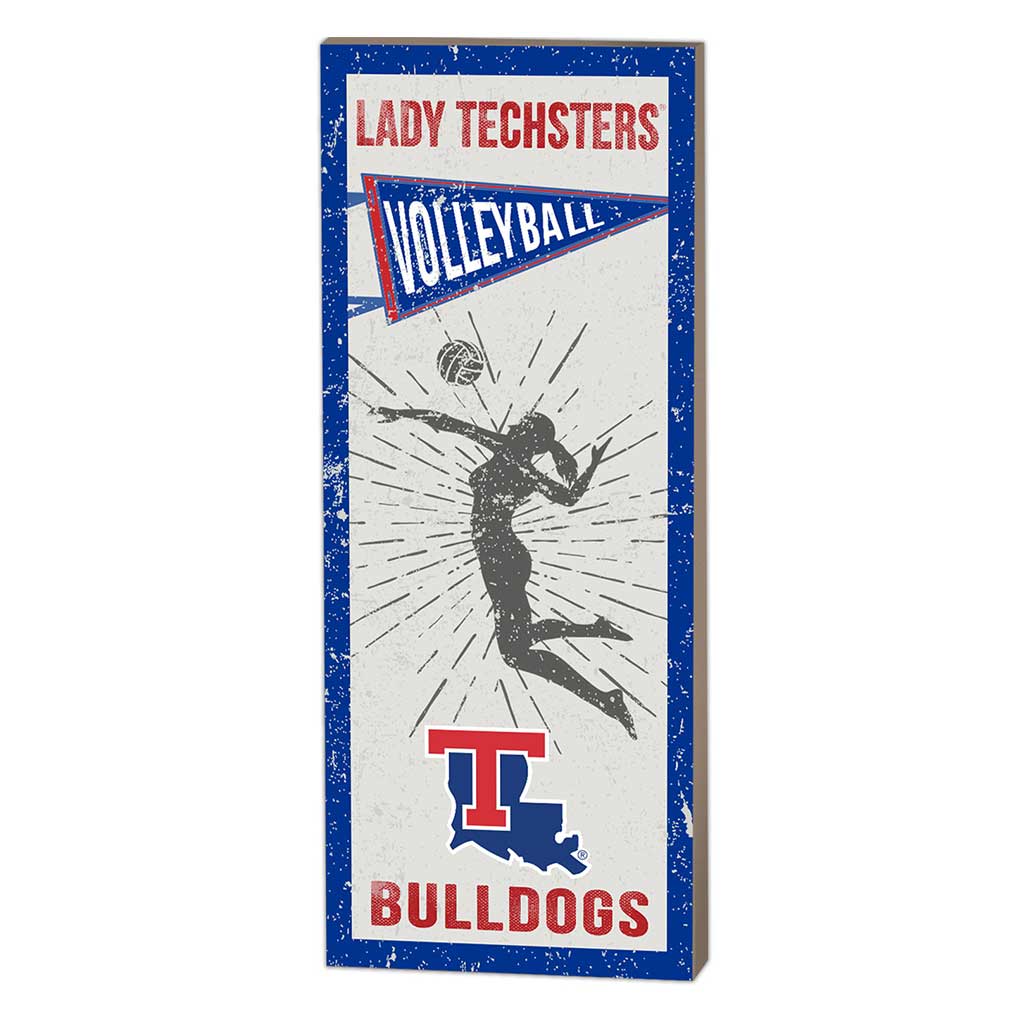 7x18 Vintage Player Louisiana Tech Bulldogs Volleyball Women