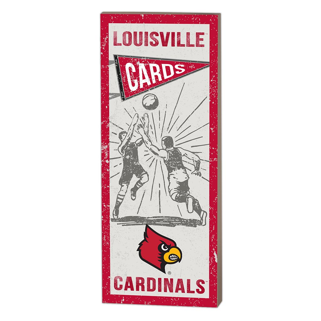 7x18 Vintage Player Louisville Cardinals Basketball