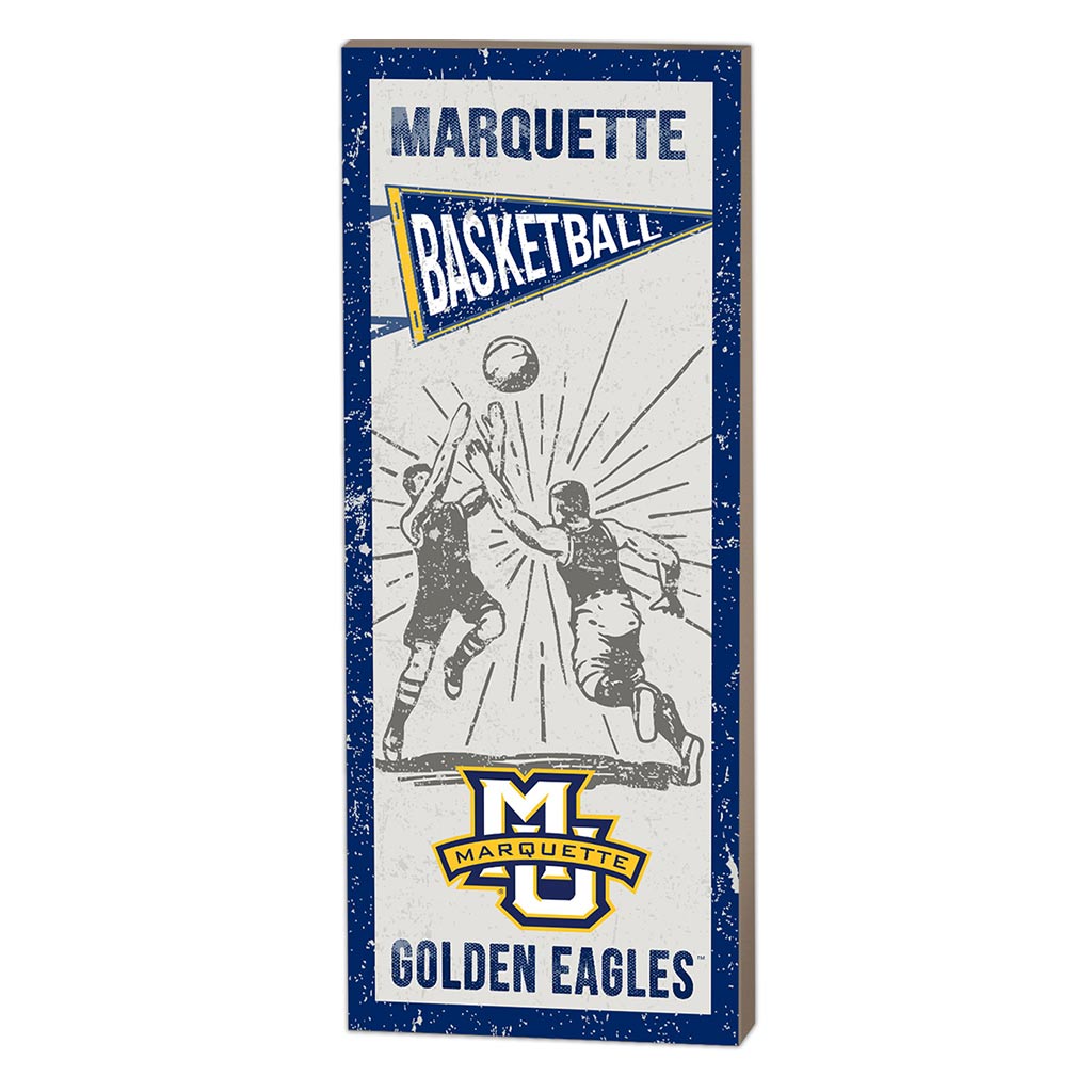 7x18 Vintage Player Marquette Golden Eagles Basketball