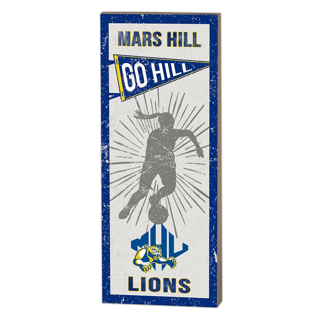 7x18 Vintage Player Mars Hill College Lions Women Basketball