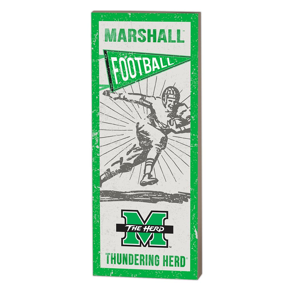 7x18 Vintage Player Marshall Thundering Herd Alternate Version