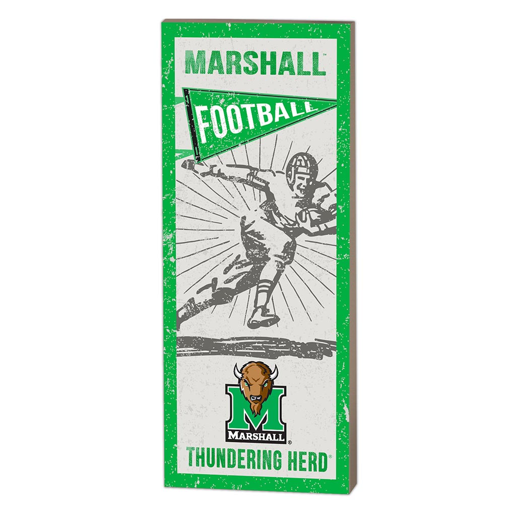 7x18 Vintage Player Marshall Thundering Herd