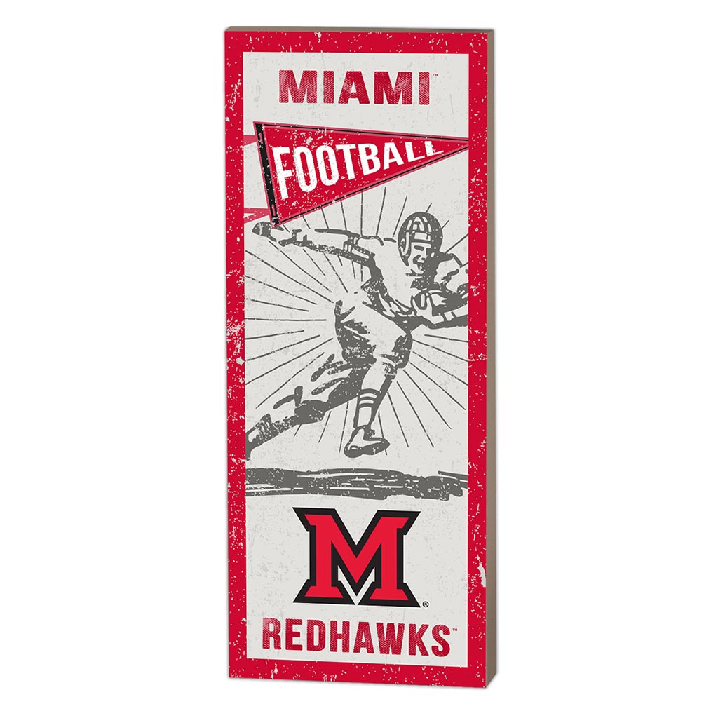 7x18 Vintage Player Miami of Ohio Redhawks