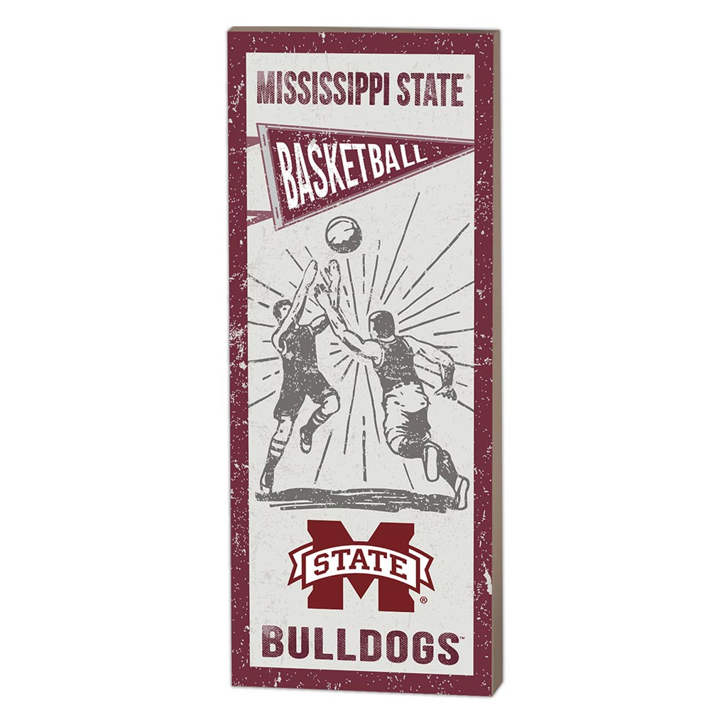 7x18 Vintage Player Mississippi State Bulldogs Basketball