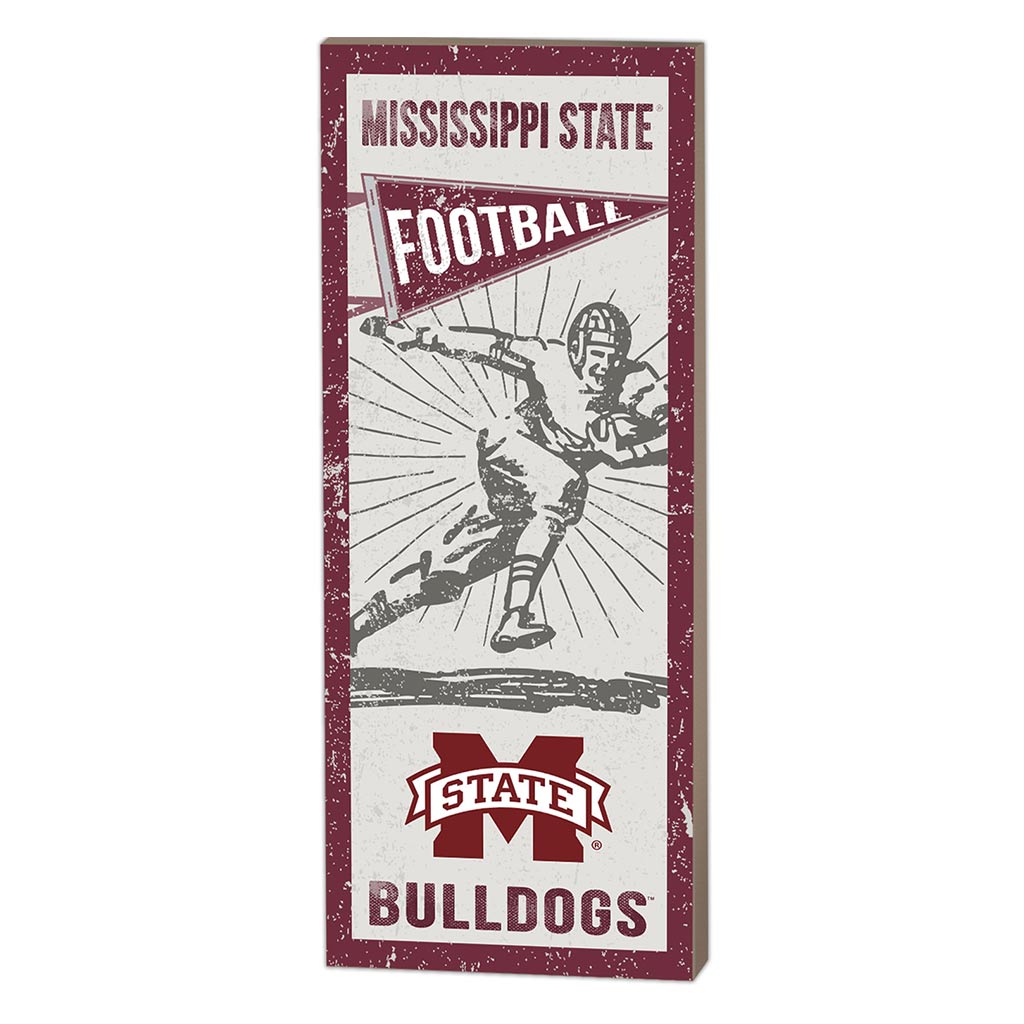 7x18 Vintage Player Mississippi State Bulldogs
