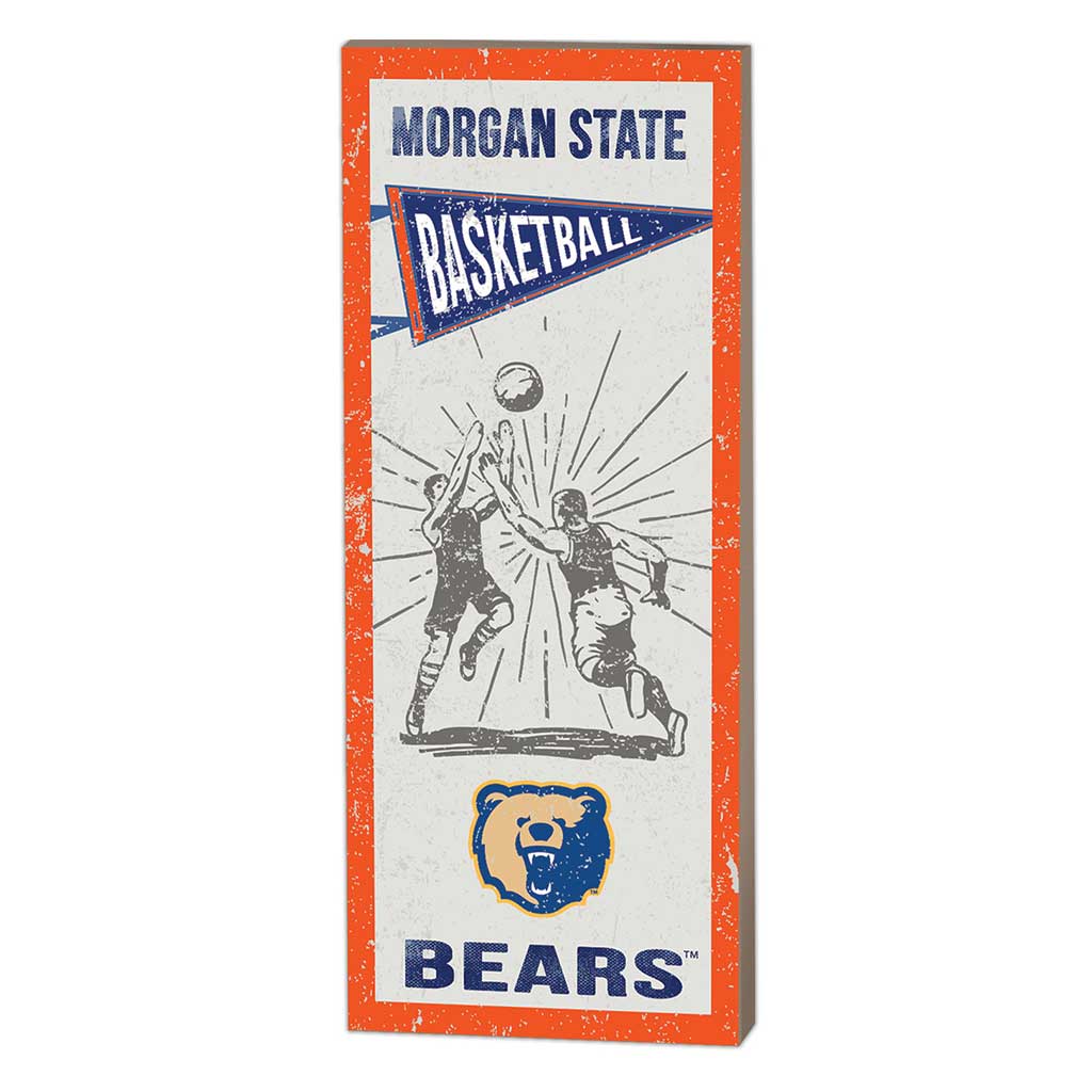 7x18 Vintage Player Morgan State Bears Basketball