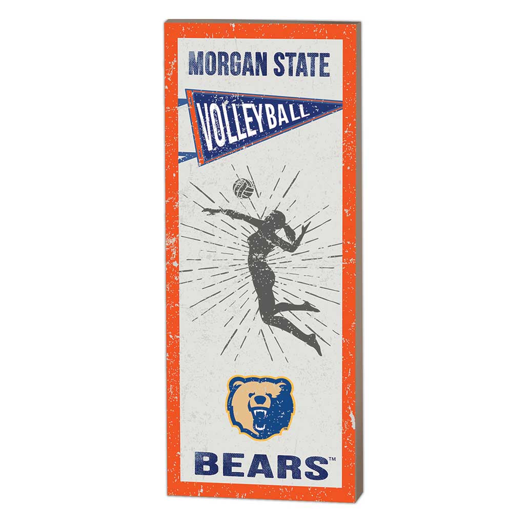7x18 Vintage Player Morgan State Bears Volleyball Women