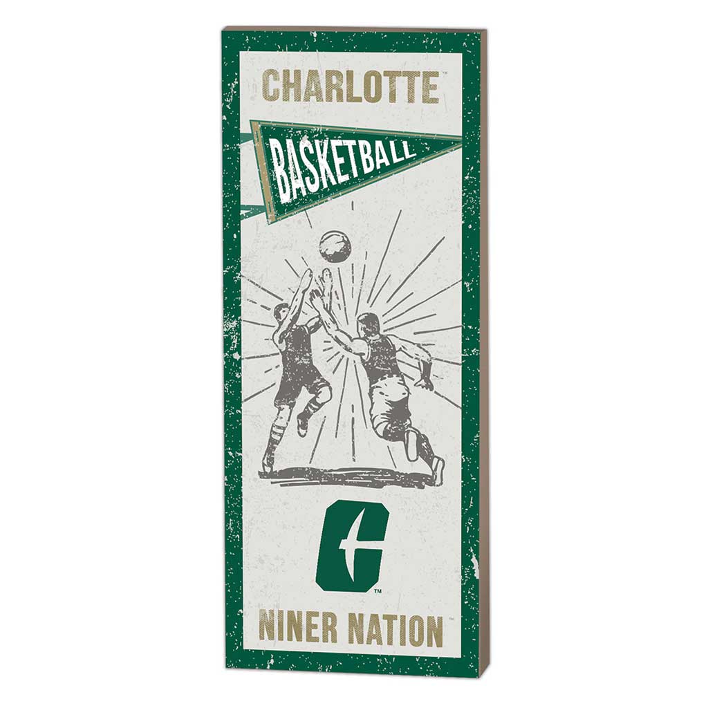 7x18 Vintage Player North Carolina (Charlotte) 49ers Basketball