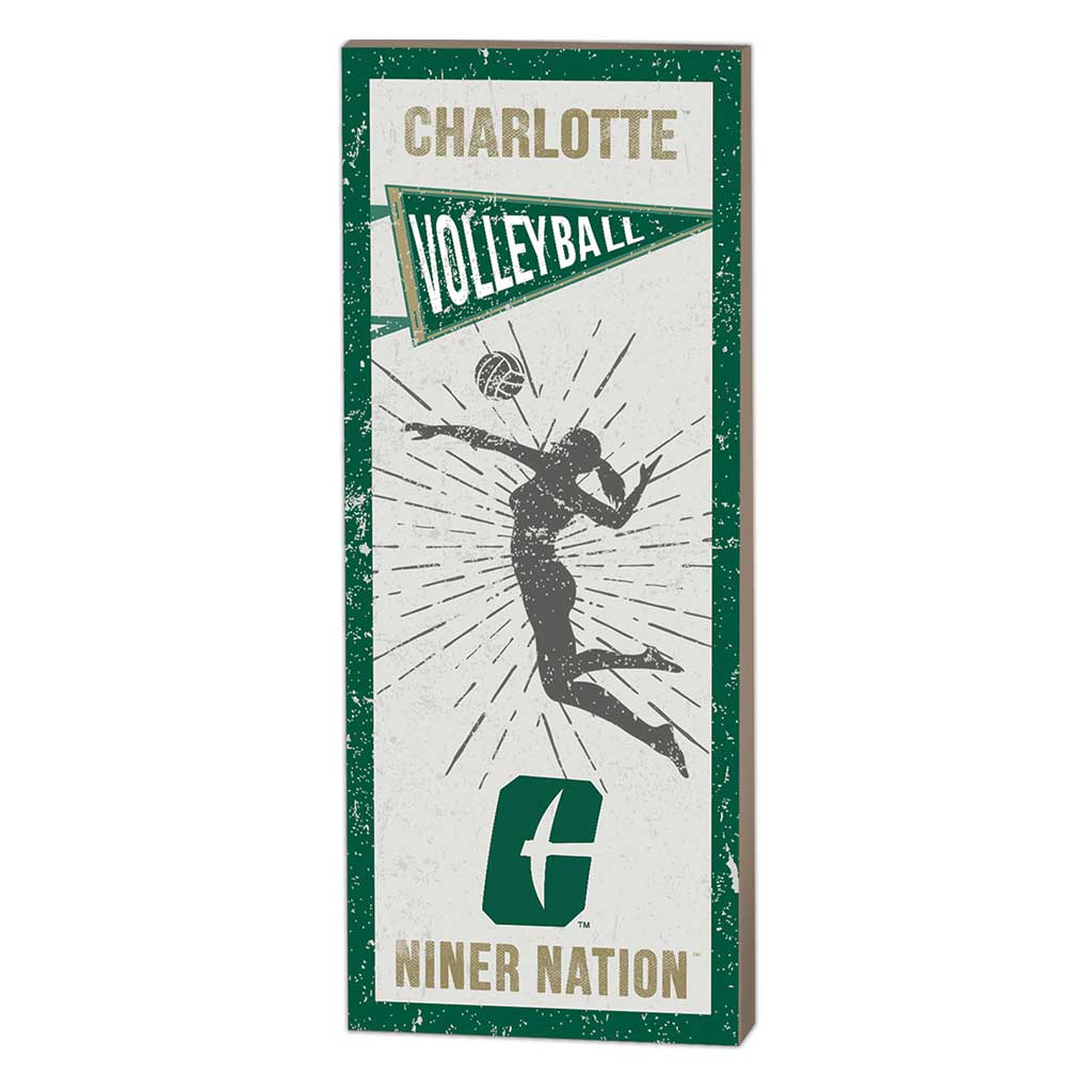 7x18 Vintage Player North Carolina (Charlotte) 49ers Volleyball Women