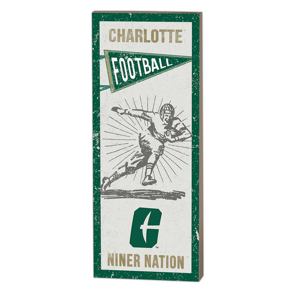 7x18 Vintage Player North Carolina (Charlotte) 49ers