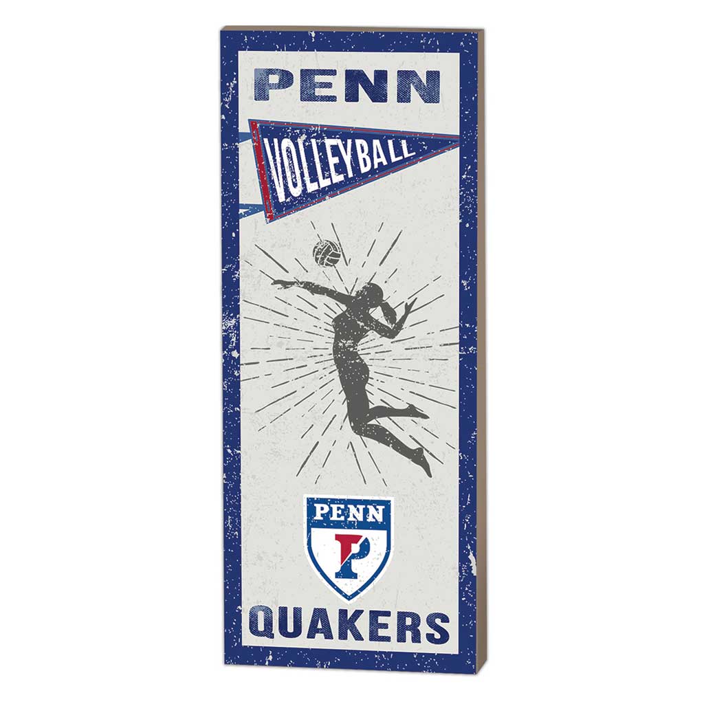 7x18 Vintage Player University of Pennsylvania Quakers Volleyball Women