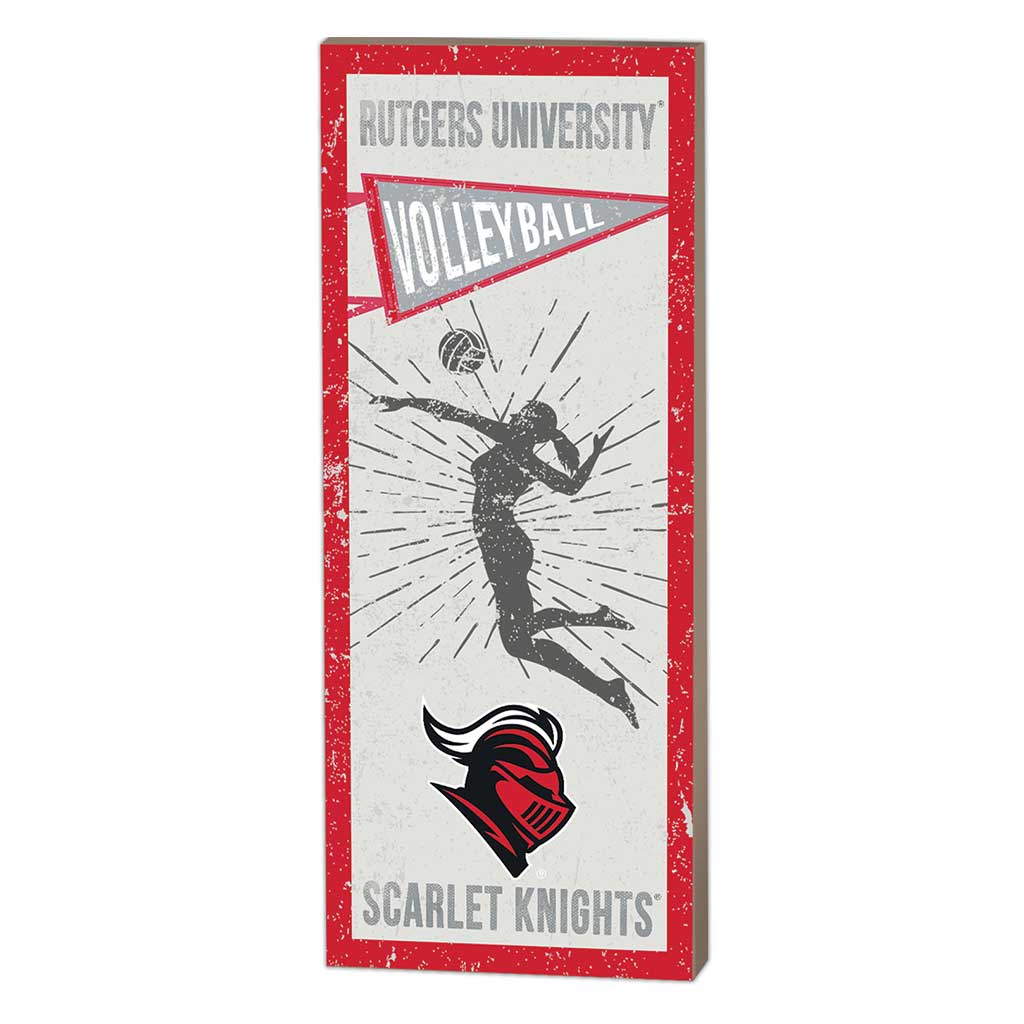 7x18 Vintage Player Rutgers Scarlet Knights
