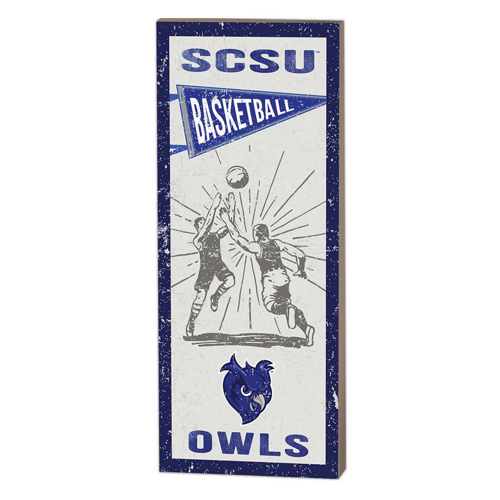 7x18 Vintage Player Southern Connecticut State Owls Basketball