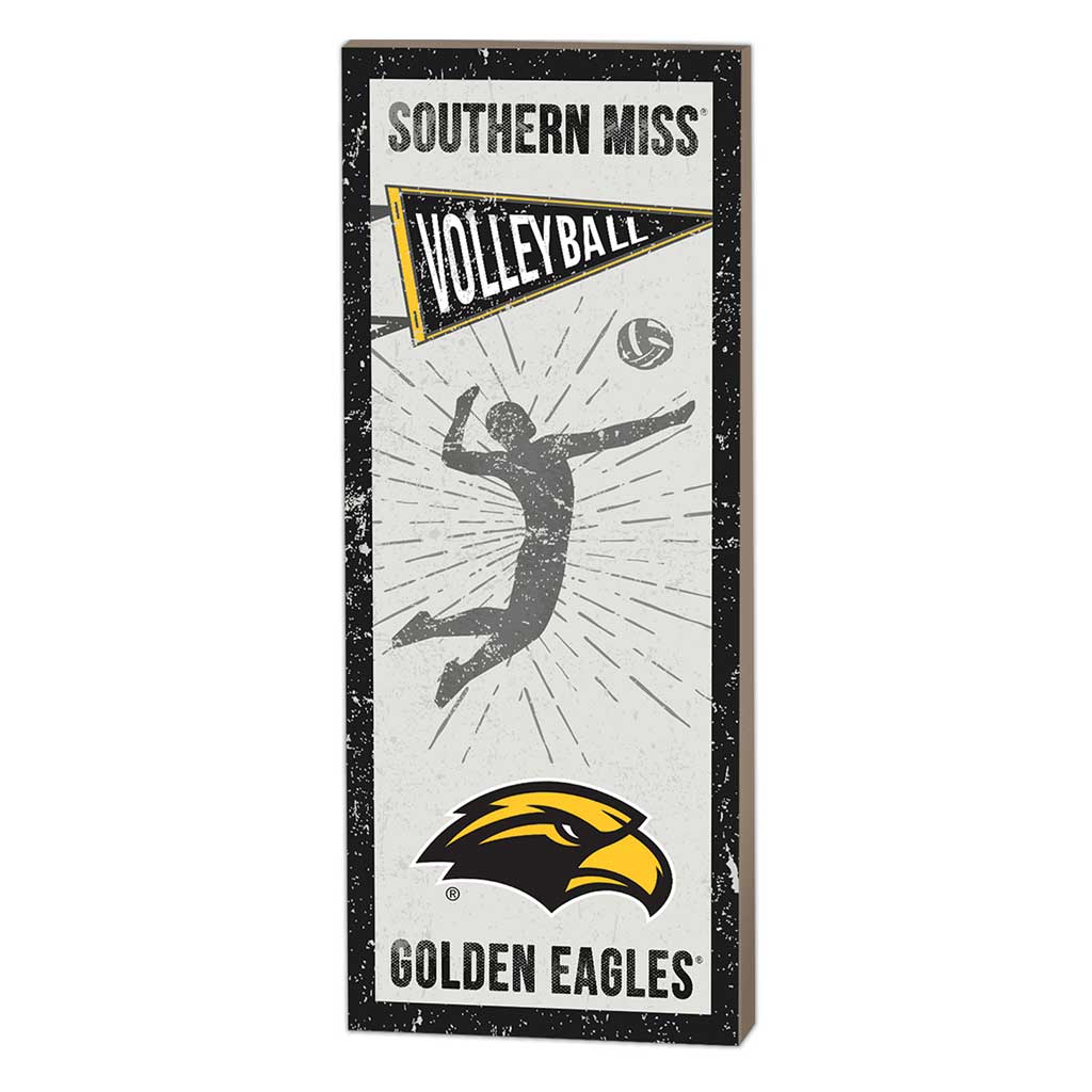 7x18 Vintage Player Southern Mississippi Golden Eagles Volleyball