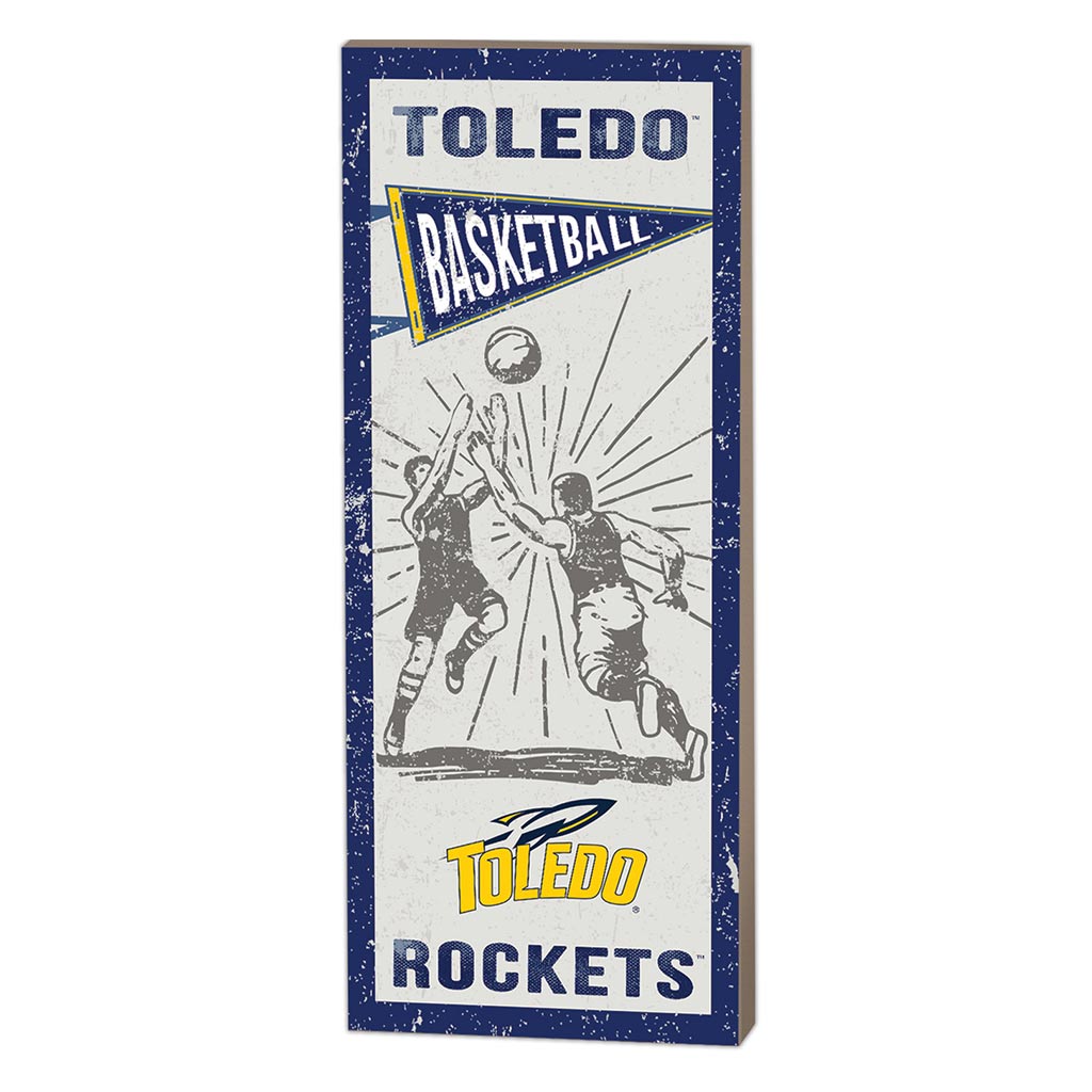 7x18 Vintage Player Toledo Rockets Basketball