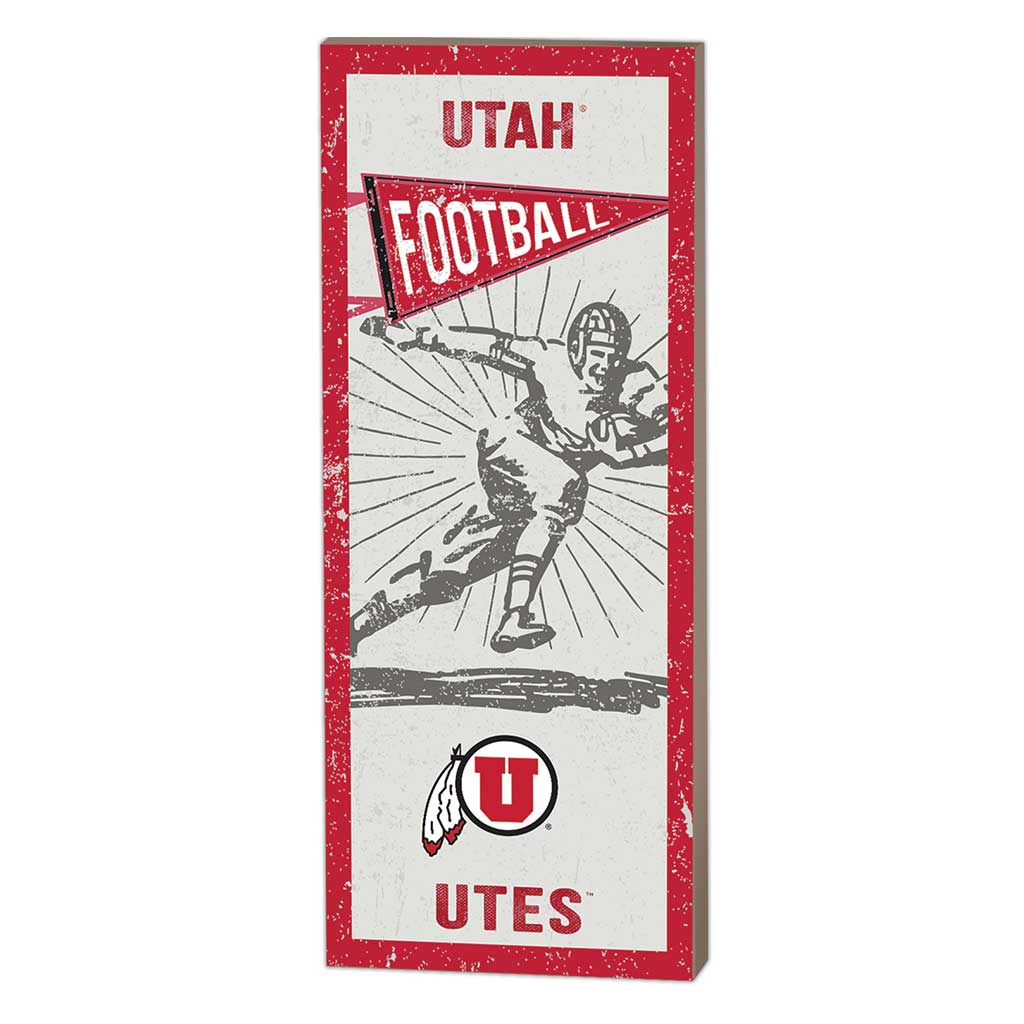 7x18 Vintage Player Utah Running Utes