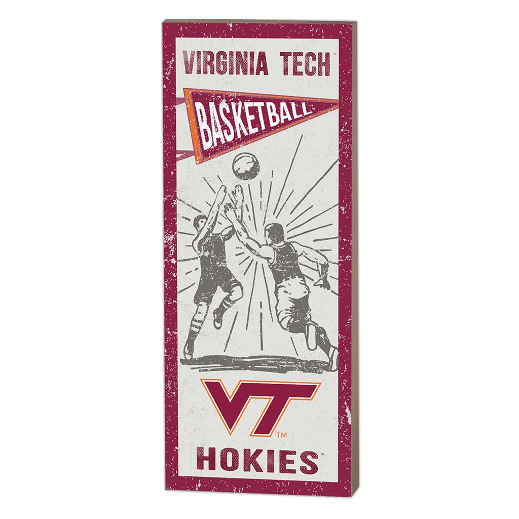 7x18 Vintage Player Virginia Tech Hokies Basketball