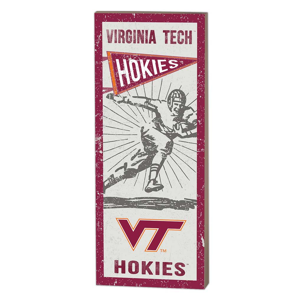 7x18 Vintage Player Virginia Tech Hokies
