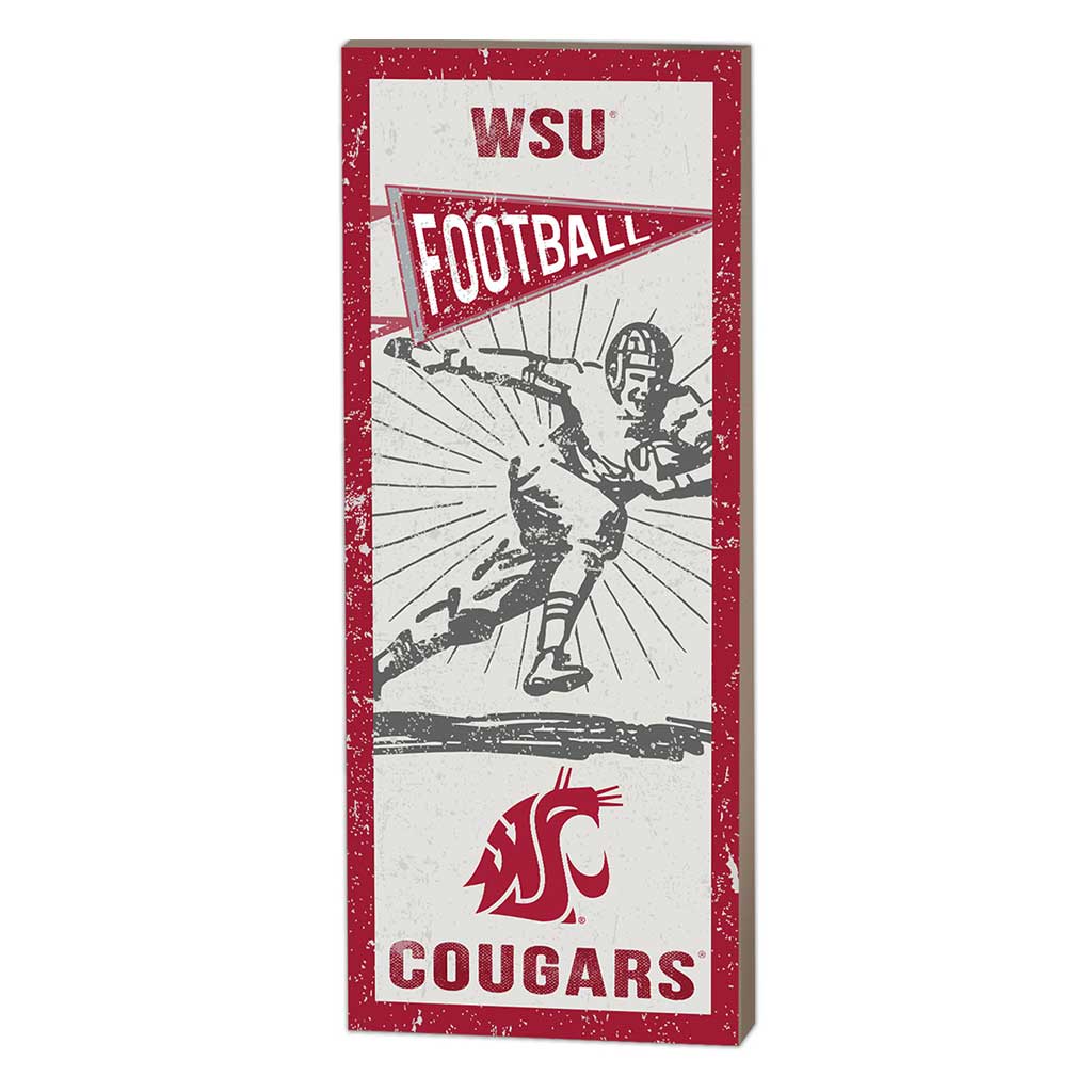 7x18 Vintage Player Washington State Cougars