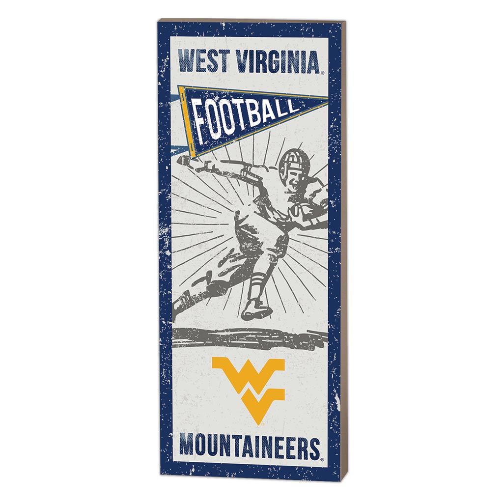 7x18 Vintage Player West Virginia Mountaineers