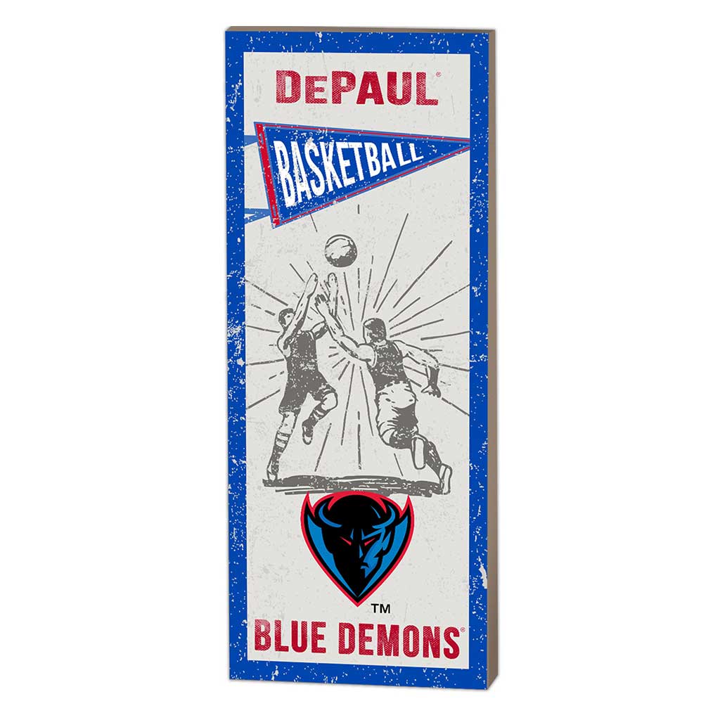 7x18 Vintage Player DePaul Blue Demons Basketball