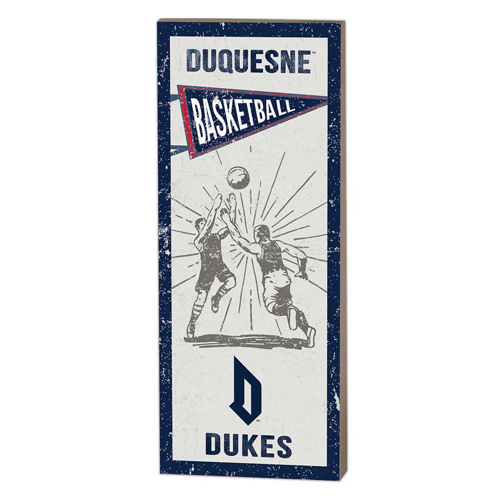7x18 Vintage Player Duquesne Dukes Basketball