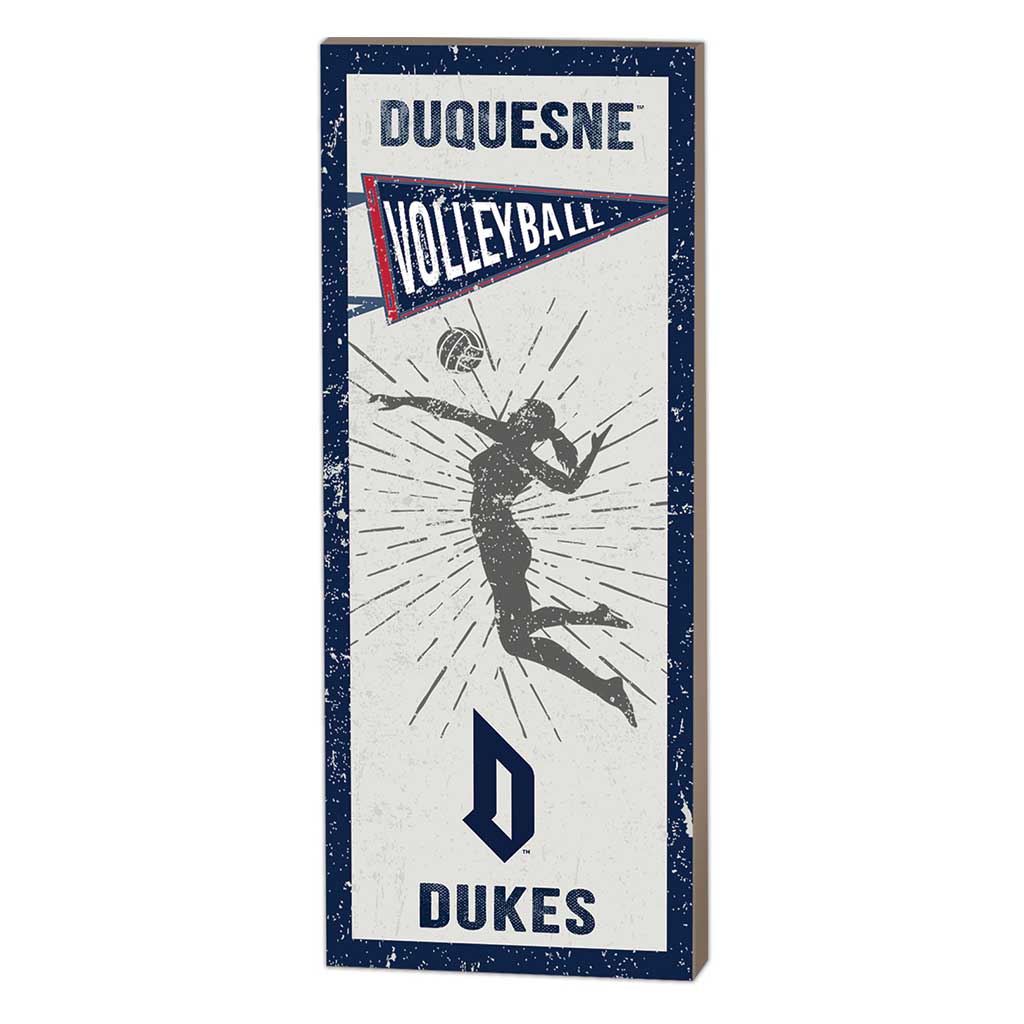 7x18 Vintage Player Duquesne Dukes - Girl's Volleyball